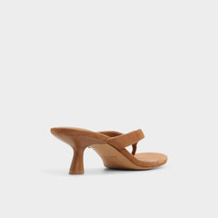 Medium brown Jump in Medium Brown - Heeled flip flop, Kitten heel | Aldo