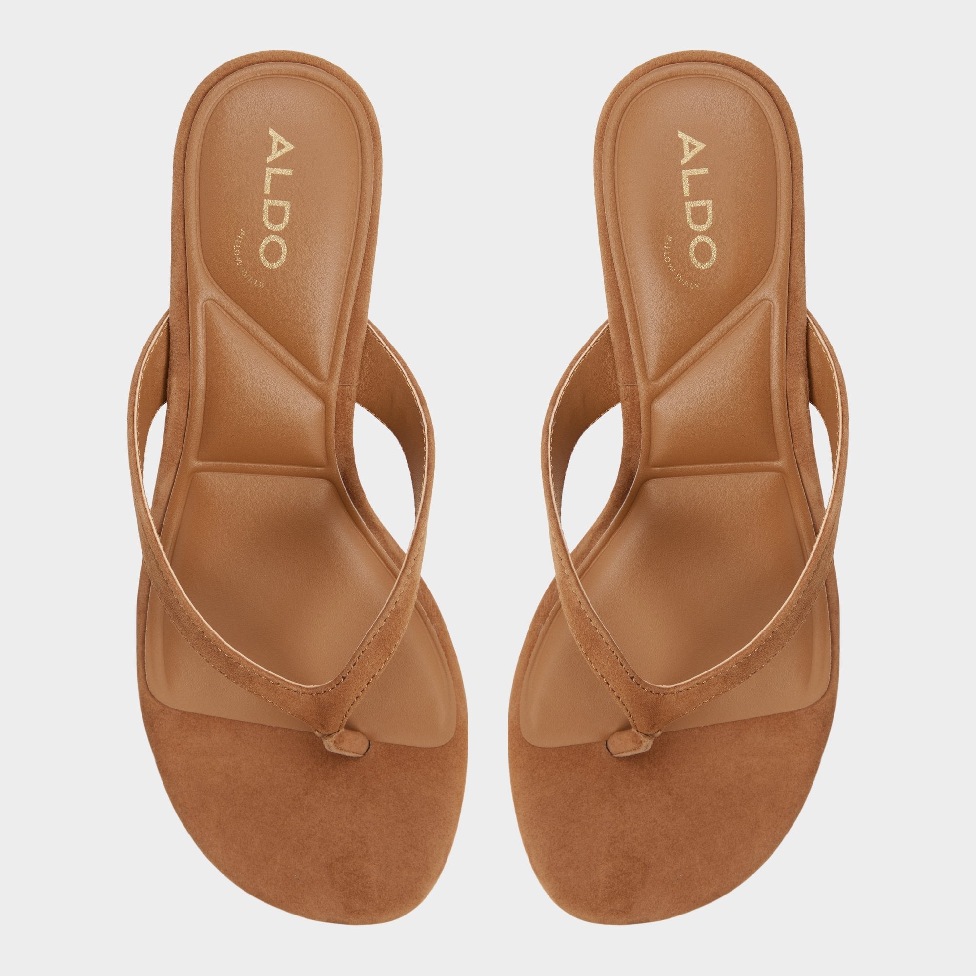 Medium brown Jump in Medium Brown - Heeled flip flop, Kitten heel | Aldo
