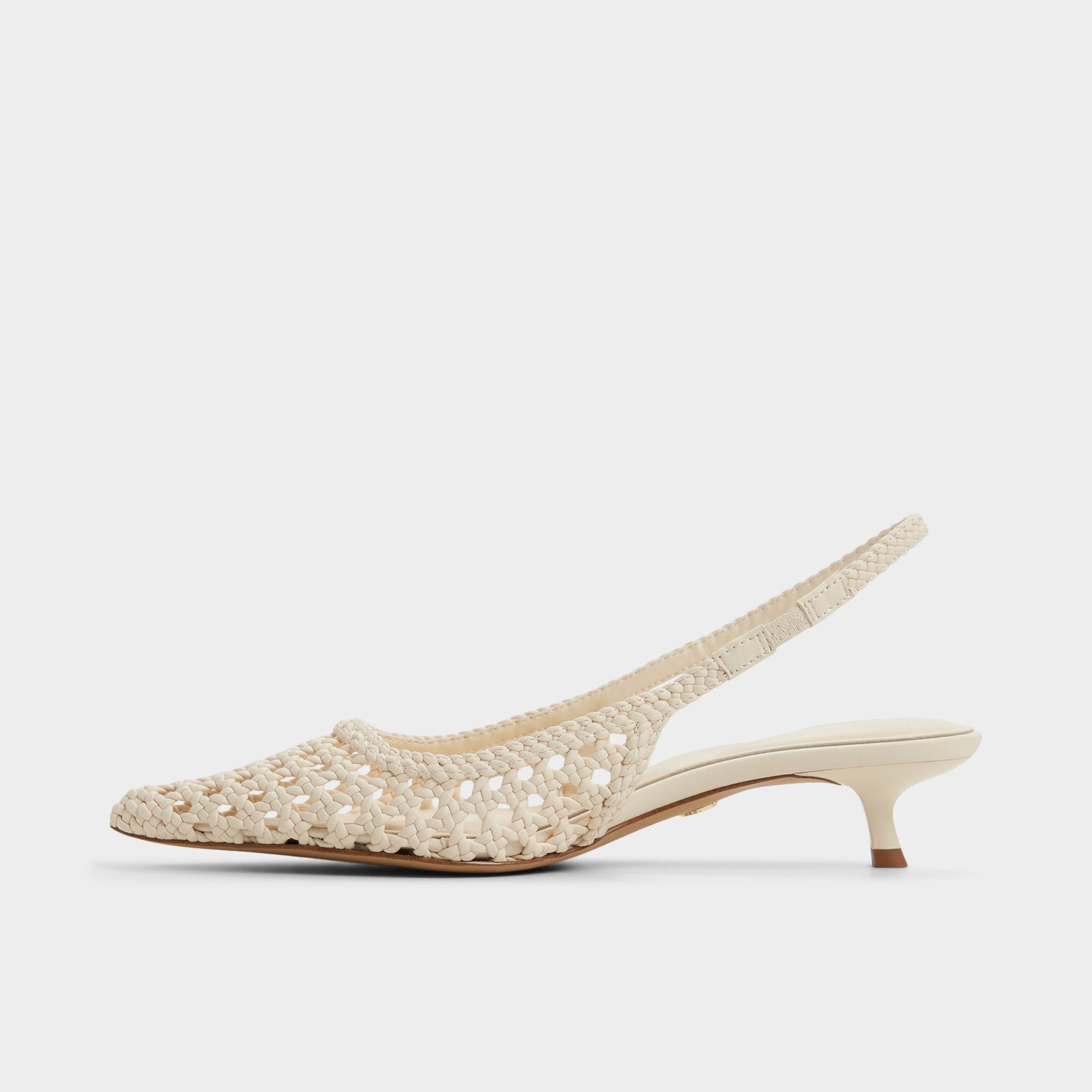 Light beige Violettia in Light Beige - Sling back high heel, Kitten heel | Aldo