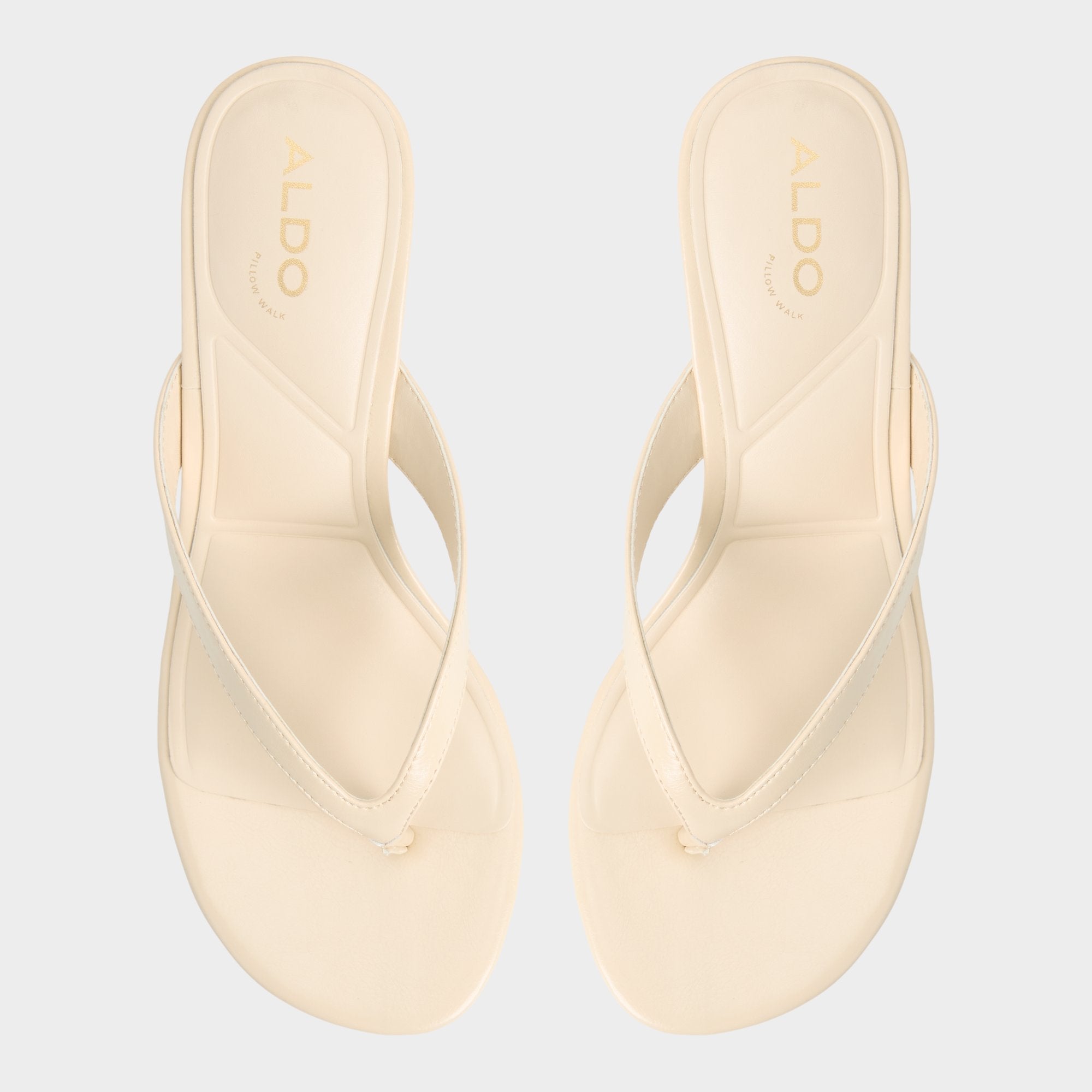 Cream Jump in Cream - Heeled flip flop, Kitten heel | Aldo