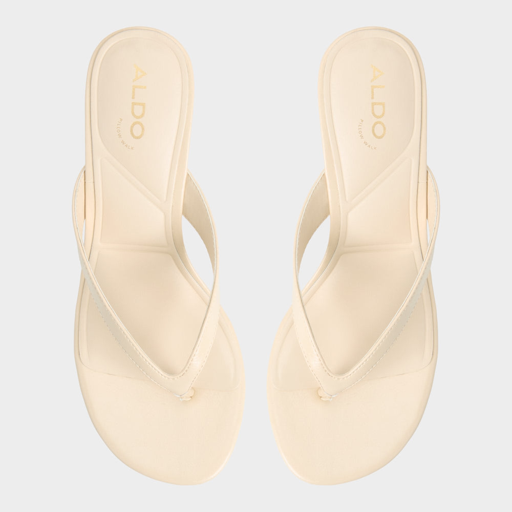 Cream Jump in Cream - Heeled flip flop, Kitten heel | Aldo