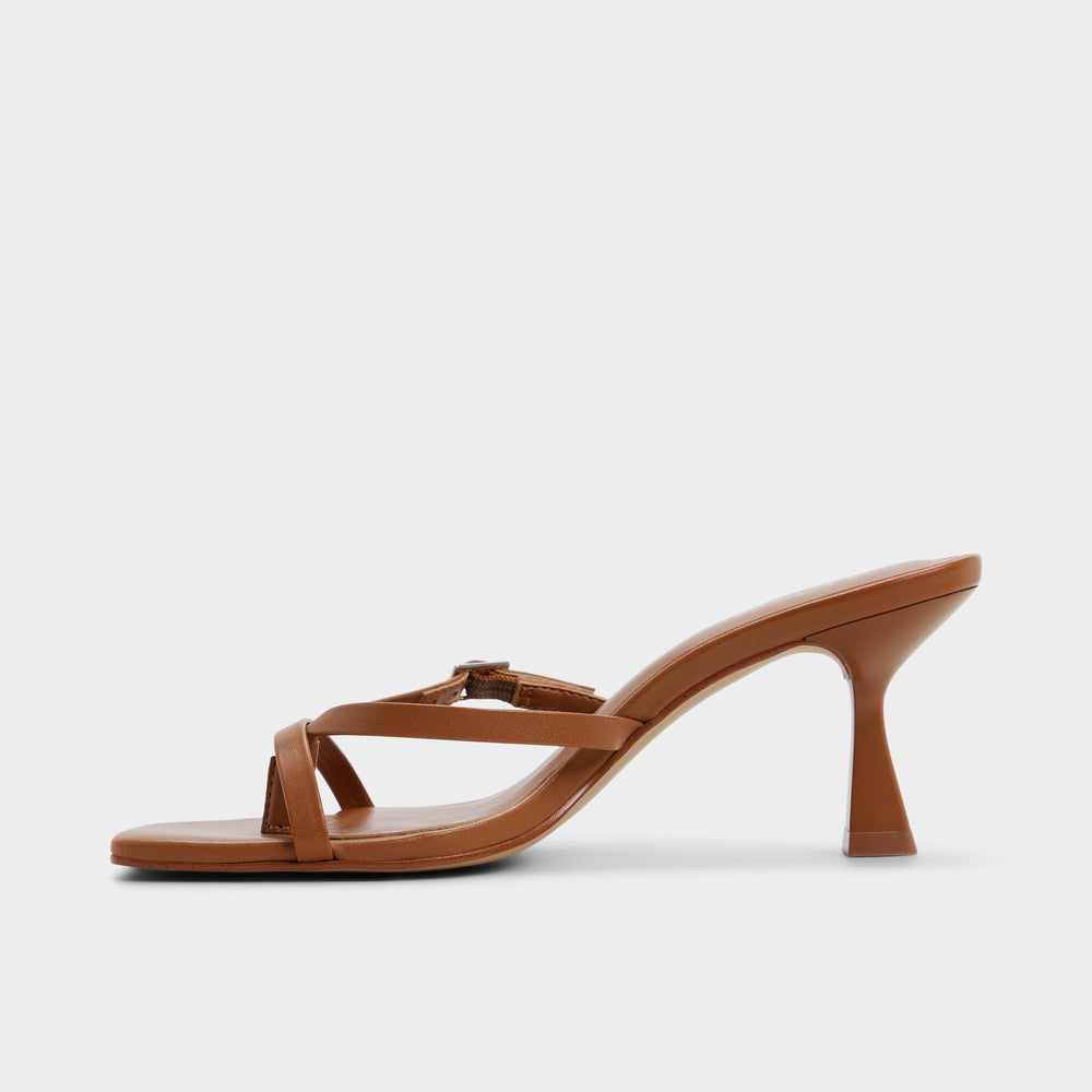 Medium Brown Gannever - Heeled flip flop, Kitten heel | Aldo