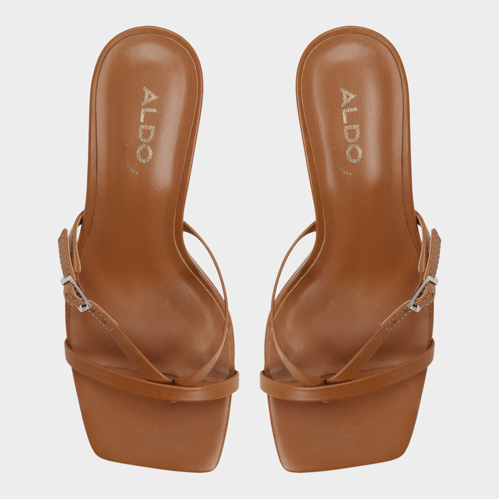 Medium Brown Gannever - Heeled flip flop, Kitten heel | Aldo