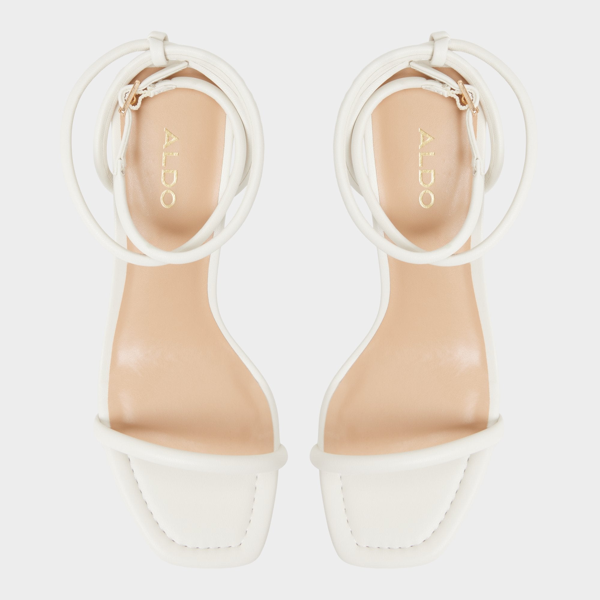 White Demmi White Women's Strappy sandals - , Kitten heel | Aldo