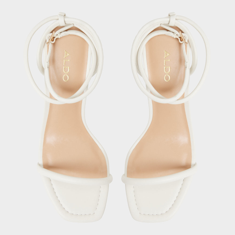 White Demmi White Women's Strappy sandals - , Kitten heel | Aldo