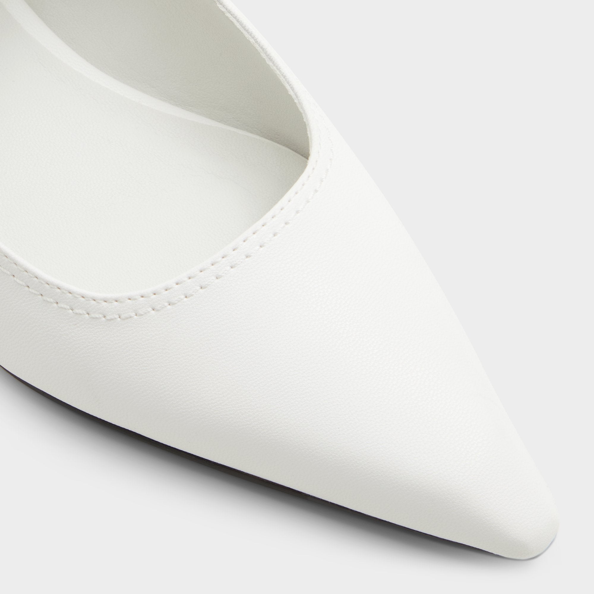 White Kellya White Women's Slingbacks - Sling back high heel, Kitten heel | Aldo