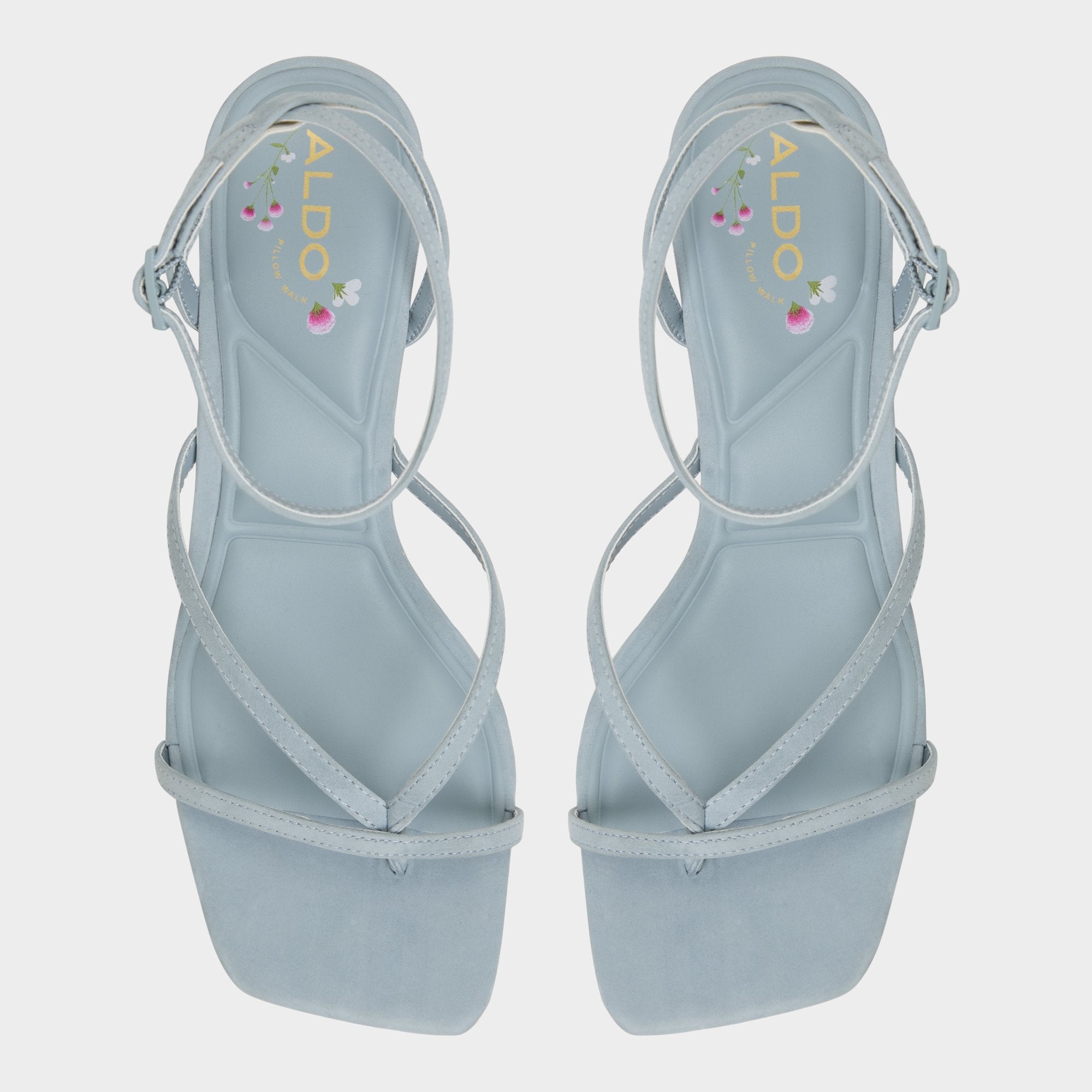 Other Blue Soffie Other Blue Women's Strappy sandals - Strappy heeled sandal, Kitten heel | Aldo