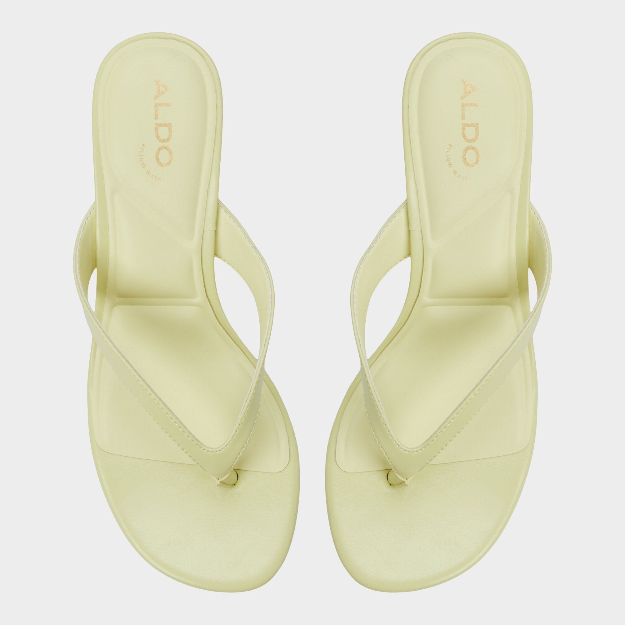 Other Yellow Jump Other Yellow Women's Strappy sandals - Heeled flip flop, Kitten heel | Aldo