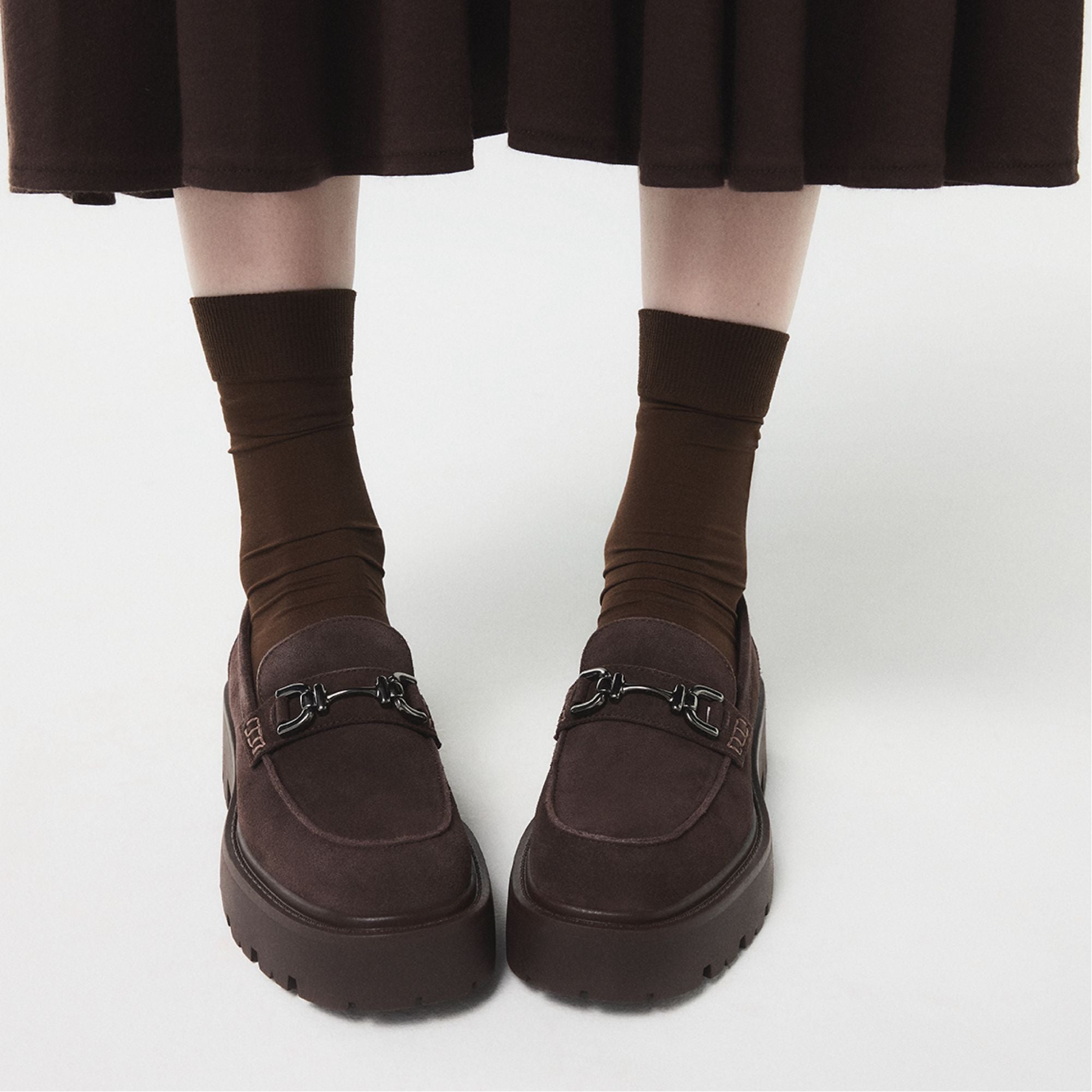 Dark brown Oneameth in Dark Brown - Loafer, Lug sole | Aldo