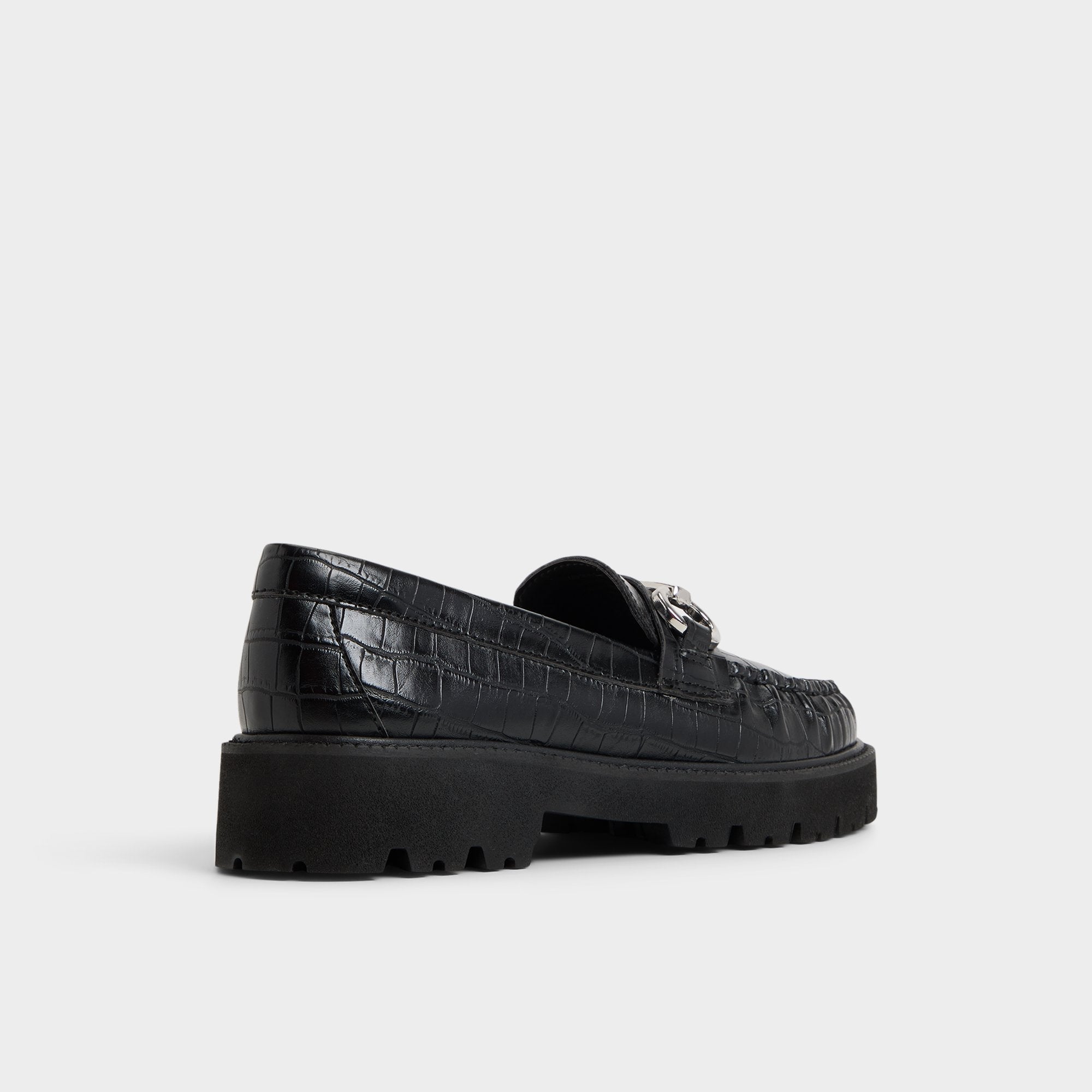 Black Danrose Black Women's Loafers & Oxfords - Loafer, Lug sole | Aldo