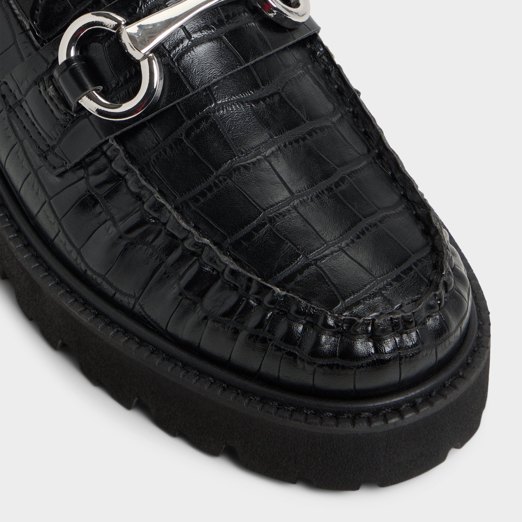 Black Danrose Black Women's Loafers & Oxfords - Loafer, Lug sole | Aldo