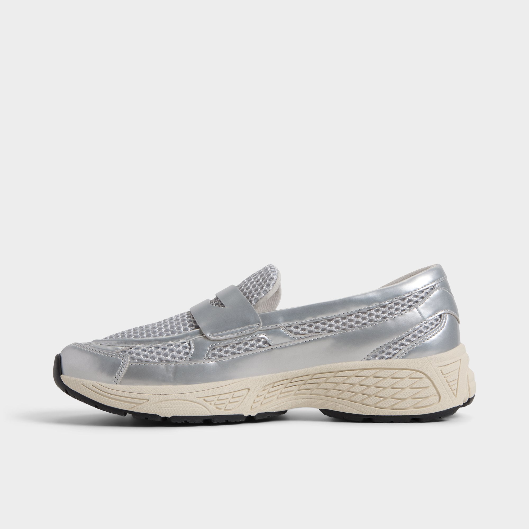 Silver Loffy in Silver - Loafer, Jogger sole | Aldo