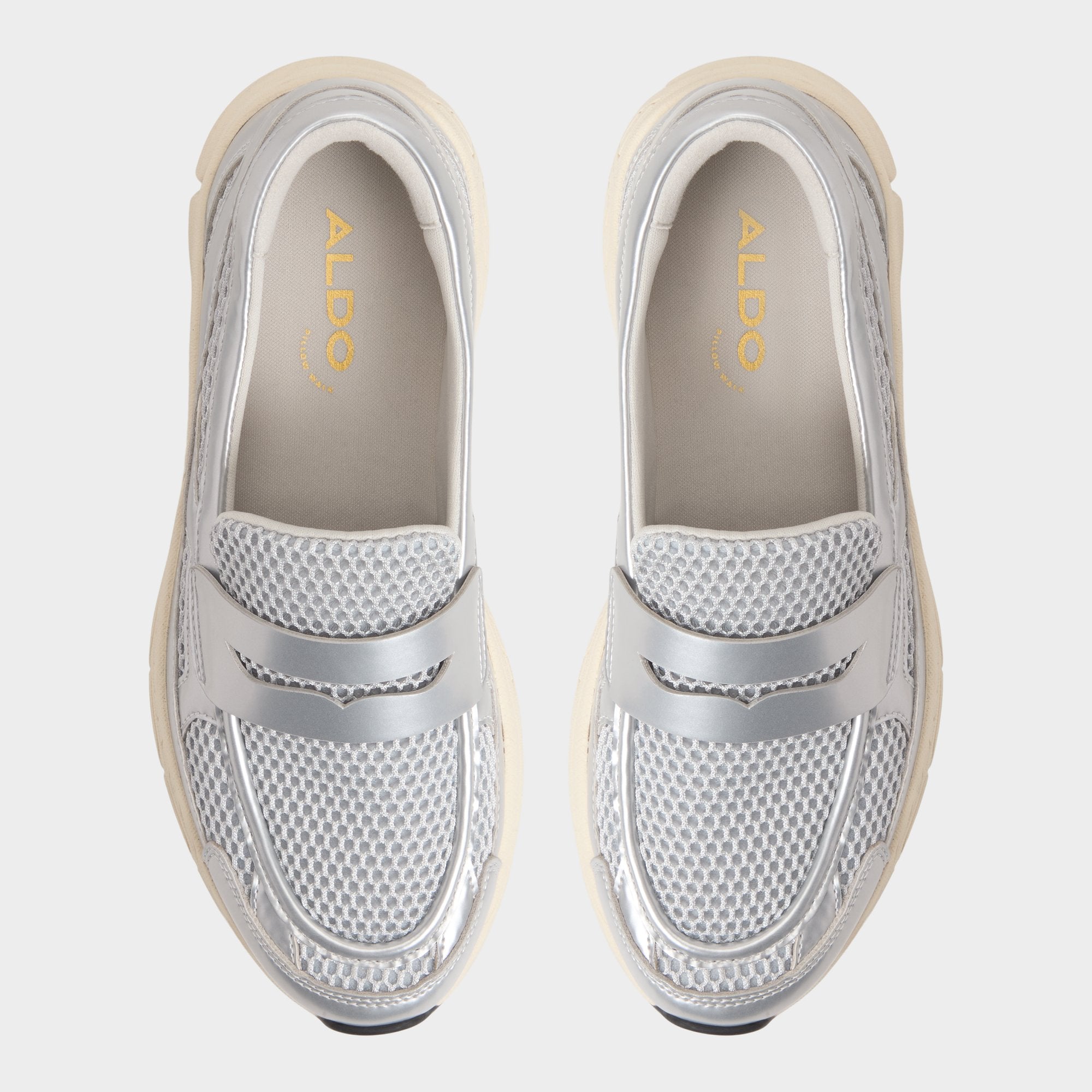 Silver Loffy in Silver - Loafer, Jogger sole | Aldo
