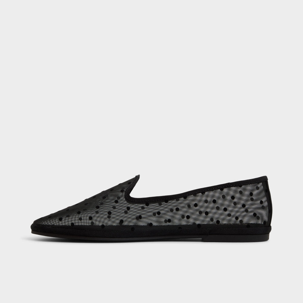 Black Aurabelle Black Textile Mesh Women's Loafers & Oxfords - Loafer | Aldo