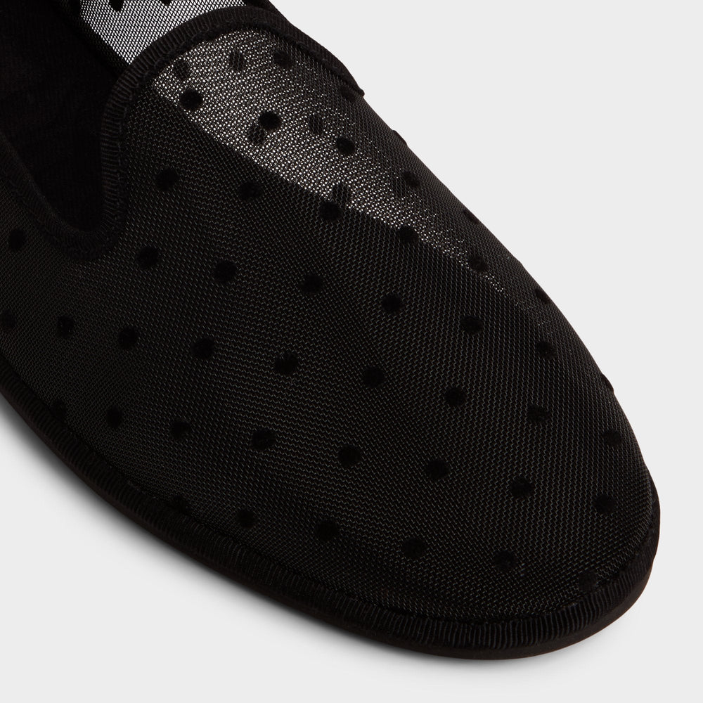 Black Aurabelle Black Textile Mesh Women's Loafers & Oxfords - Loafer | Aldo