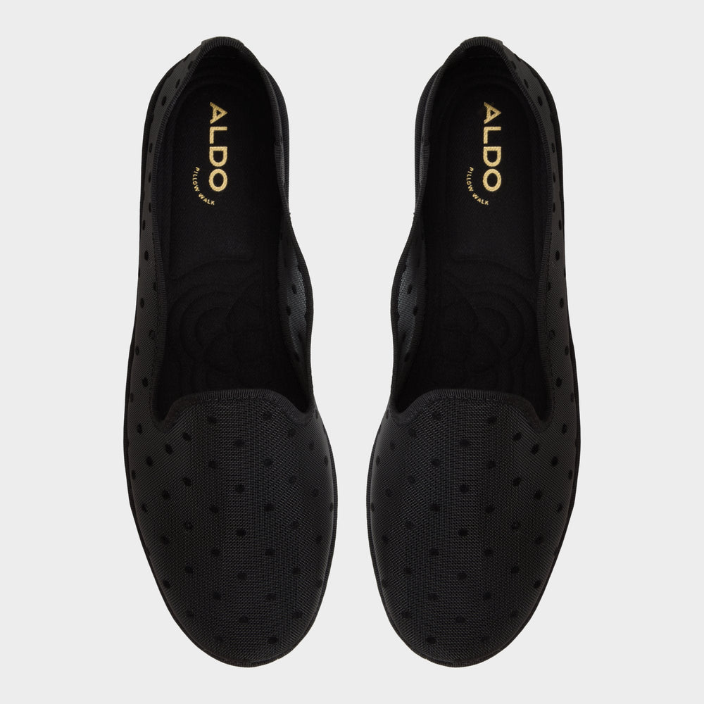 Black Aurabelle Black Textile Mesh Women's Loafers & Oxfords - Loafer | Aldo