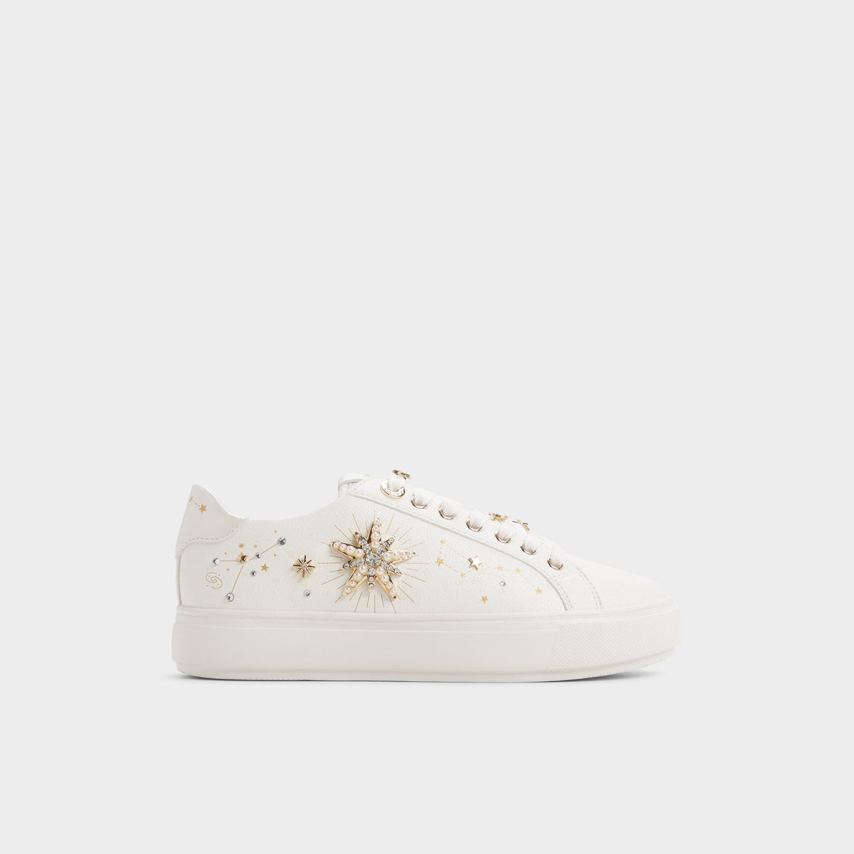 White Starbright in White - Sneaker, Cup sole | Aldo