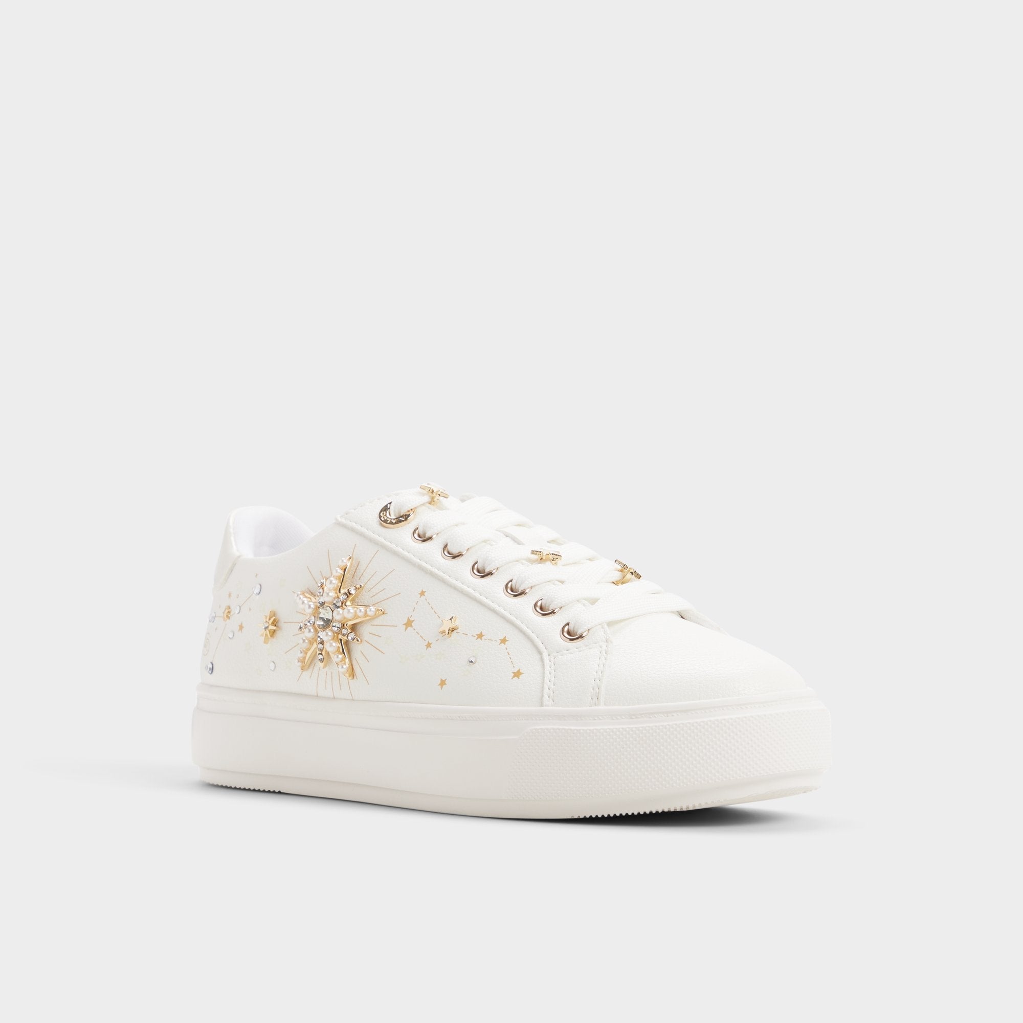 White Starbright in White - Sneaker, Cup sole | Aldo