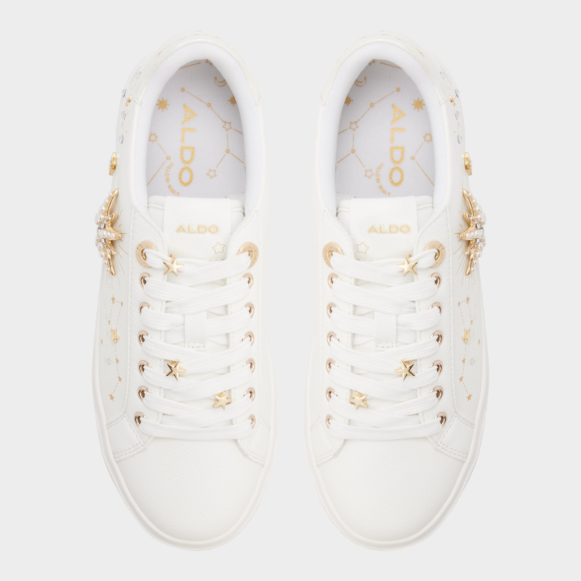 White Starbright in White - Sneaker, Cup sole | Aldo