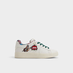 White multi Whatisadam in White Multi - Women's low top sneaker, Cup sole | Aldo
