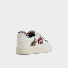 White multi Whatisadam in White Multi - Women's low top sneaker, Cup sole | Aldo