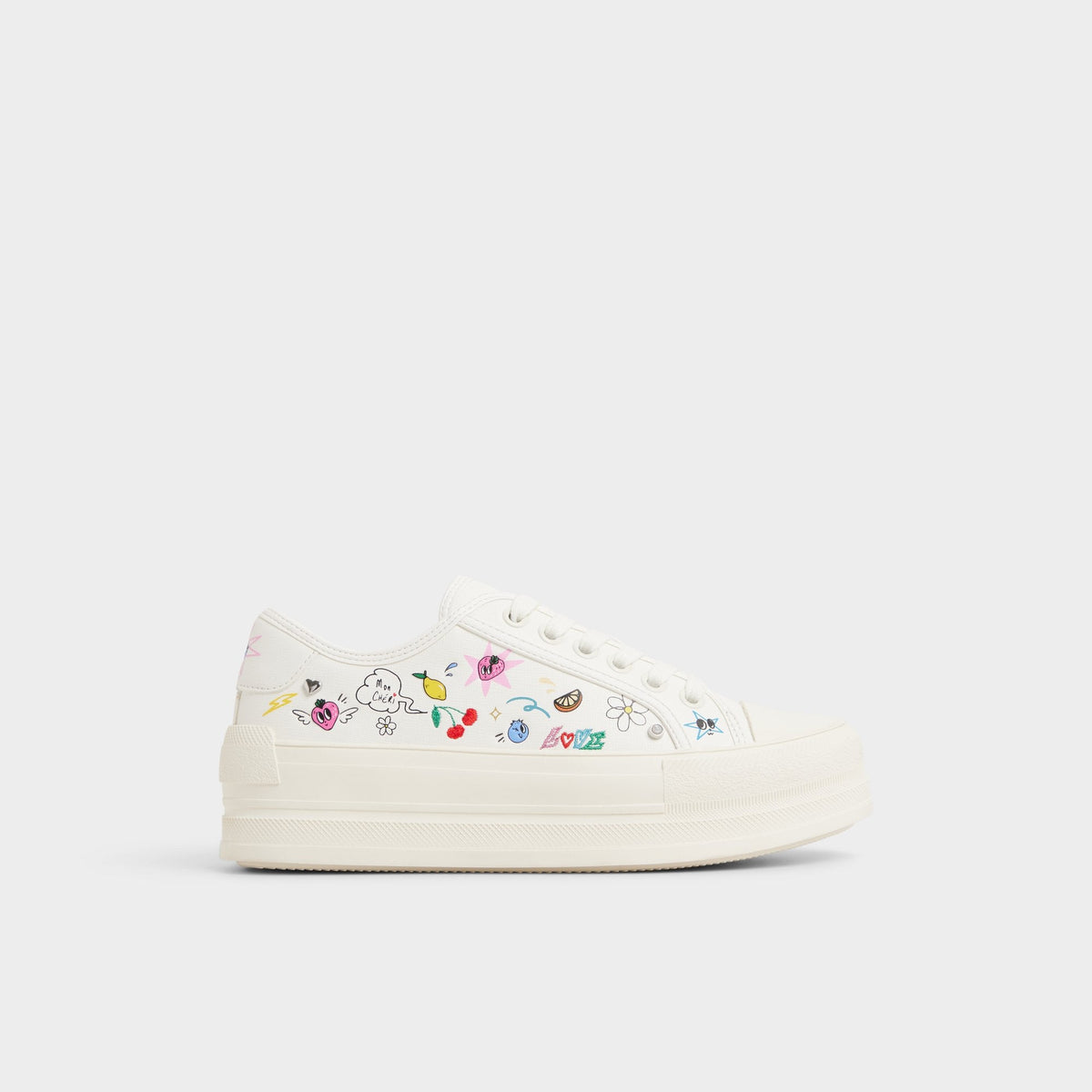 White/Multi Rayes White/Multi Women's Low top sneakers - Sneaker, Platform | Aldo
