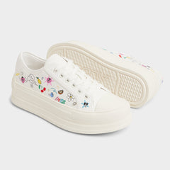 White/Multi Rayes White/Multi Women's Low top sneakers - Sneaker, Platform | Aldo