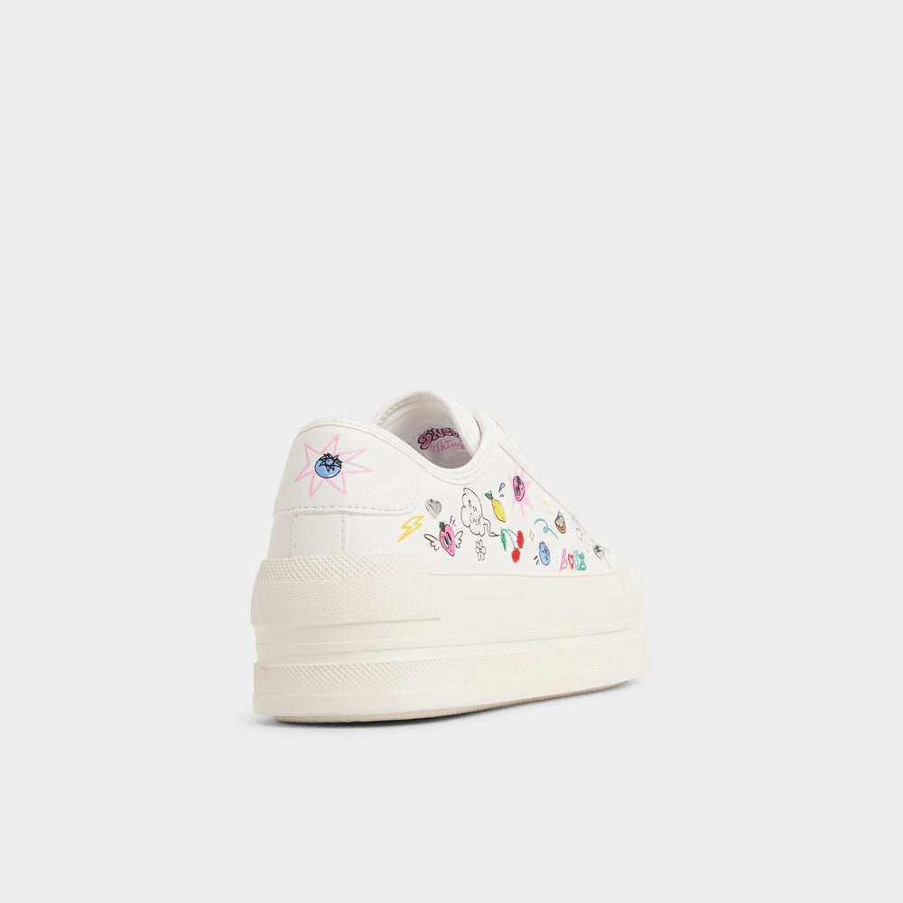 White/Multi Rayes White/Multi Women's Low top sneakers - Sneaker, Platform | Aldo