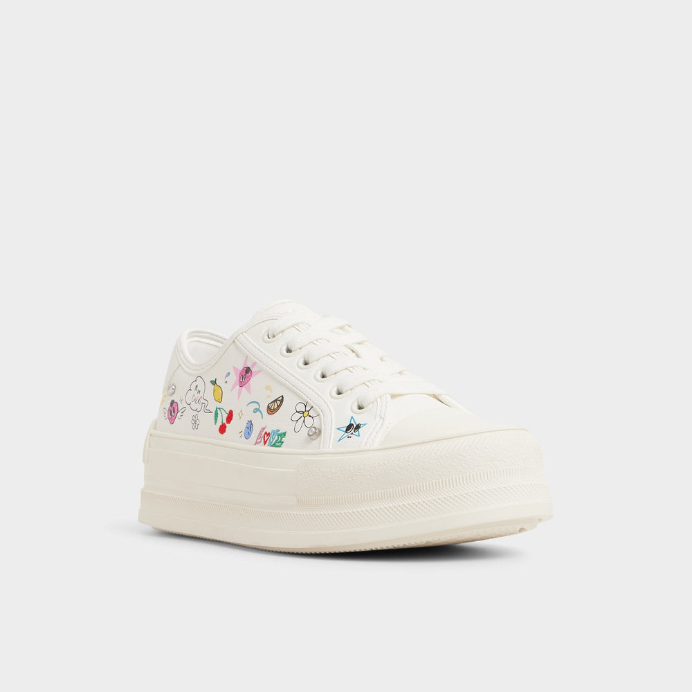 White/Multi Rayes White/Multi Women's Low top sneakers - Sneaker, Platform | Aldo