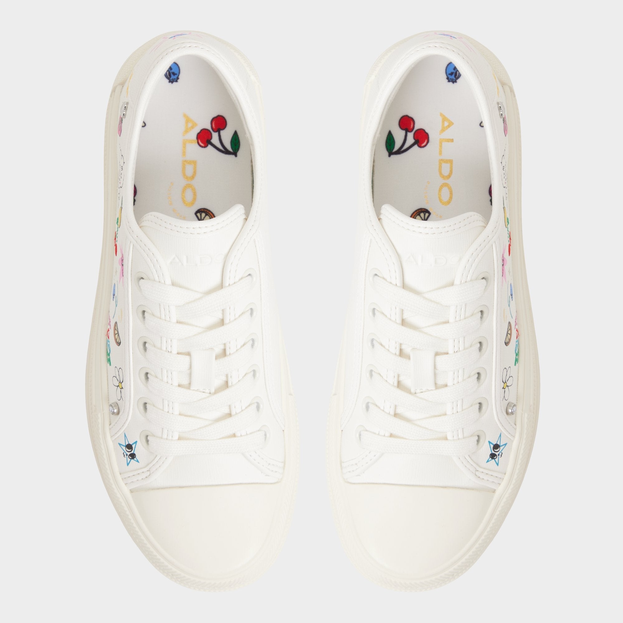 White/Multi Rayes White/Multi Women's Low top sneakers - Sneaker, Platform | Aldo