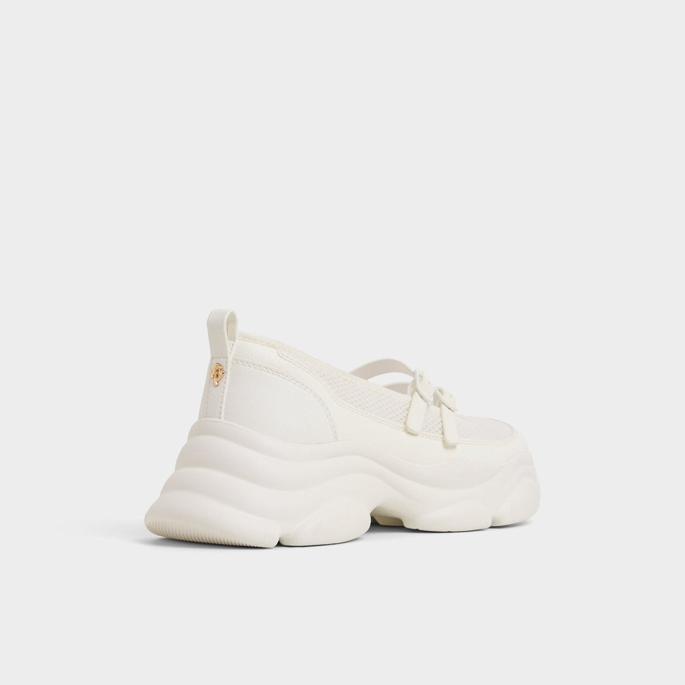 White Aethera White Women's Platform and wedge sneakers - Mary Jane Sneakers, Jogger sole | Aldo