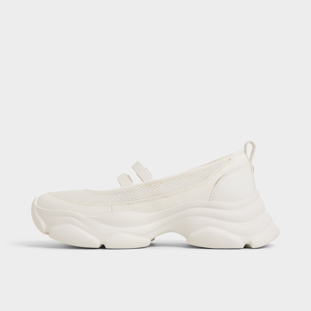 White Aethera White Women's Platform and wedge sneakers - Mary Jane Sneakers, Jogger sole | Aldo