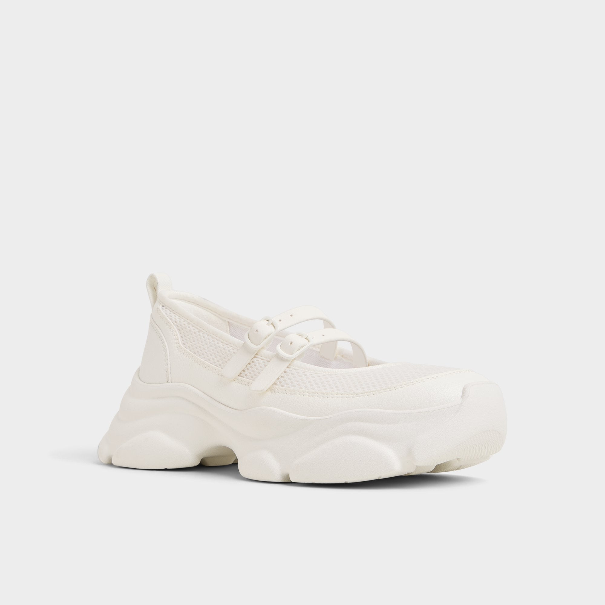 White Aethera White Women's Platform and wedge sneakers - Mary Jane Sneakers, Jogger sole | Aldo