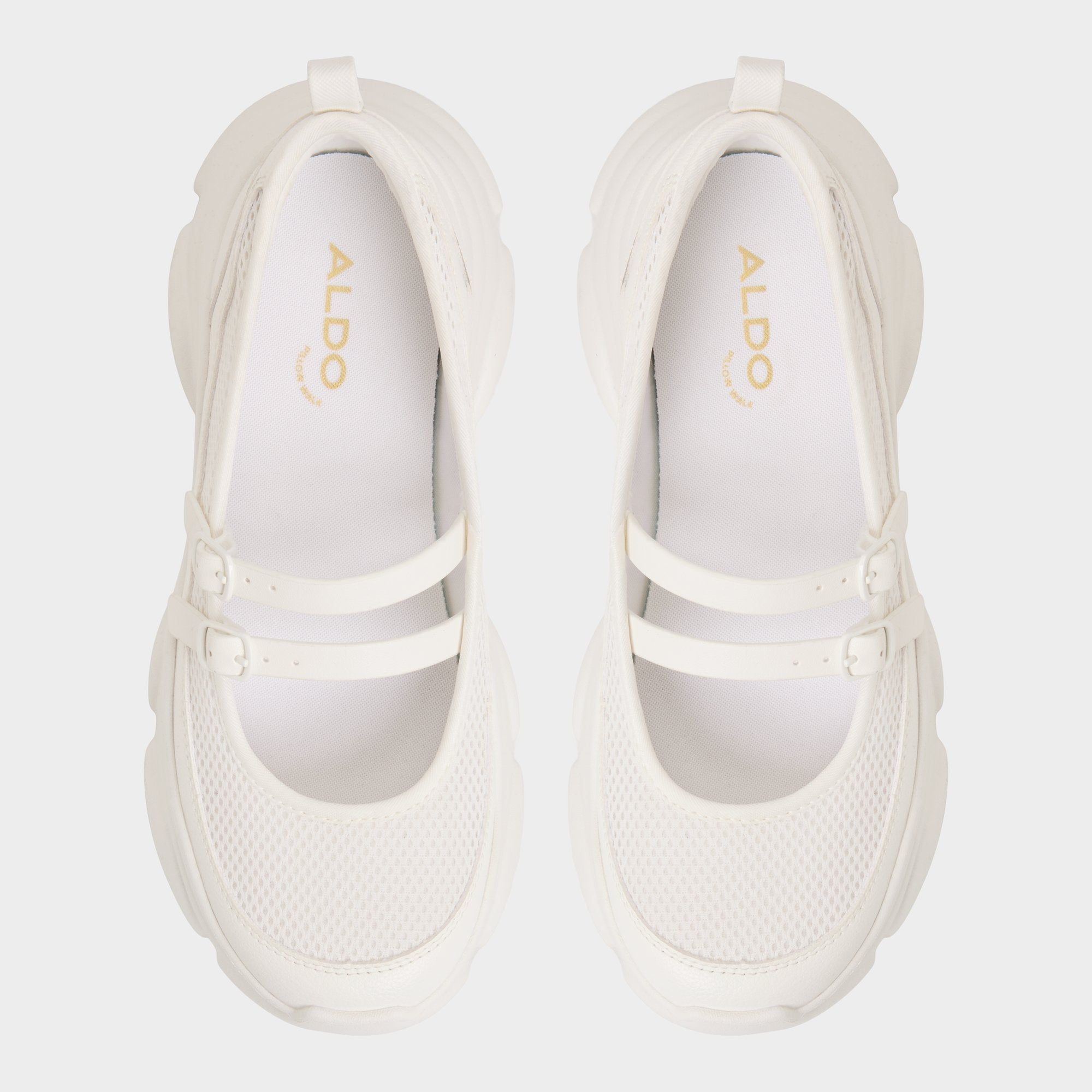 White Aethera White Women's Platform and wedge sneakers - Mary Jane Sneakers, Jogger sole | Aldo