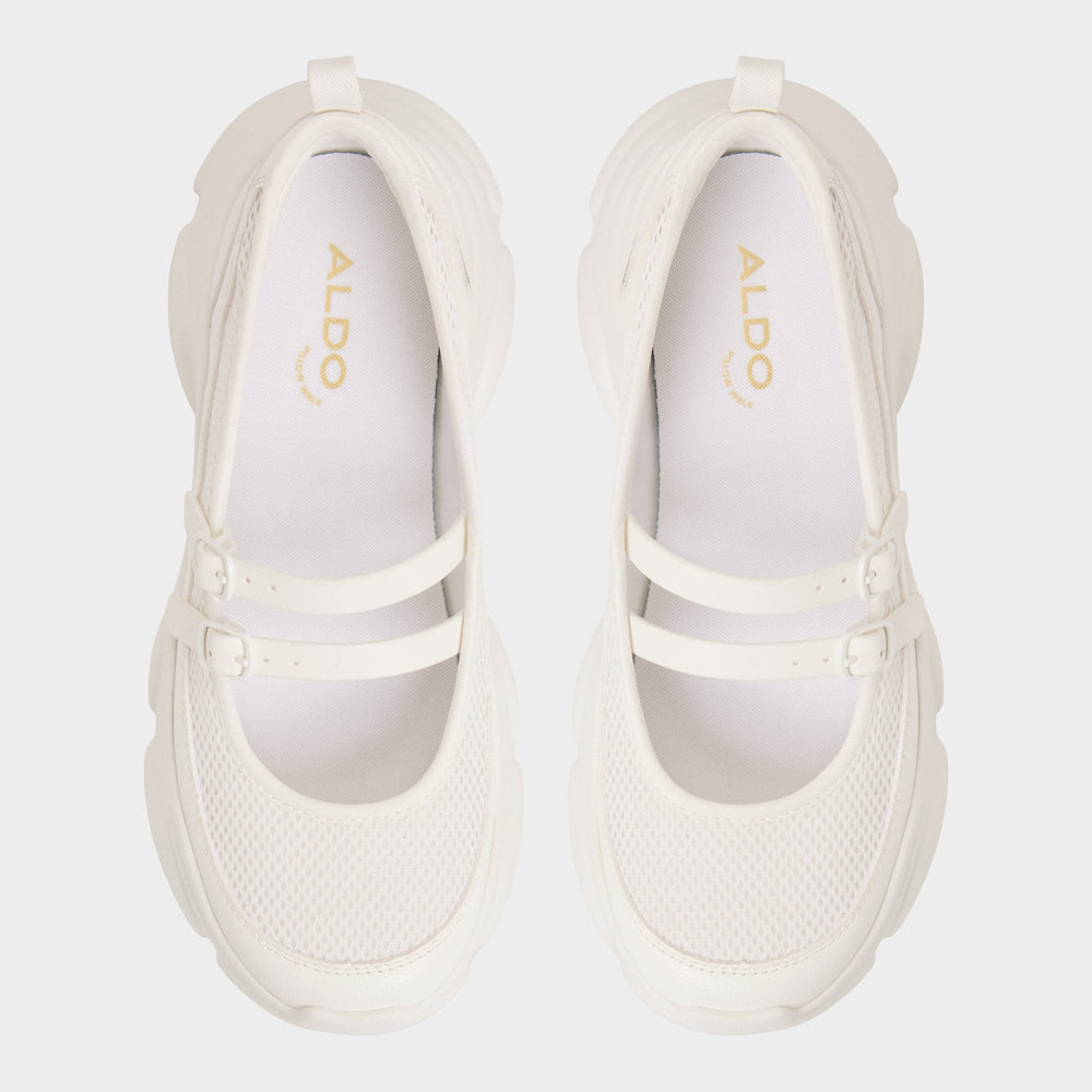 White Aethera White Women's Platform and wedge sneakers - Mary Jane Sneakers, Jogger sole | Aldo