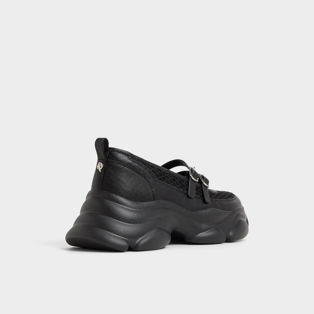 Black Aethera Black Women's Platform and wedge sneakers - Mary Jane Sneakers, Jogger sole | Aldo