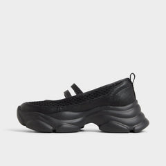Black Aethera Black Women's Platform and wedge sneakers - Mary Jane Sneakers, Jogger sole | Aldo