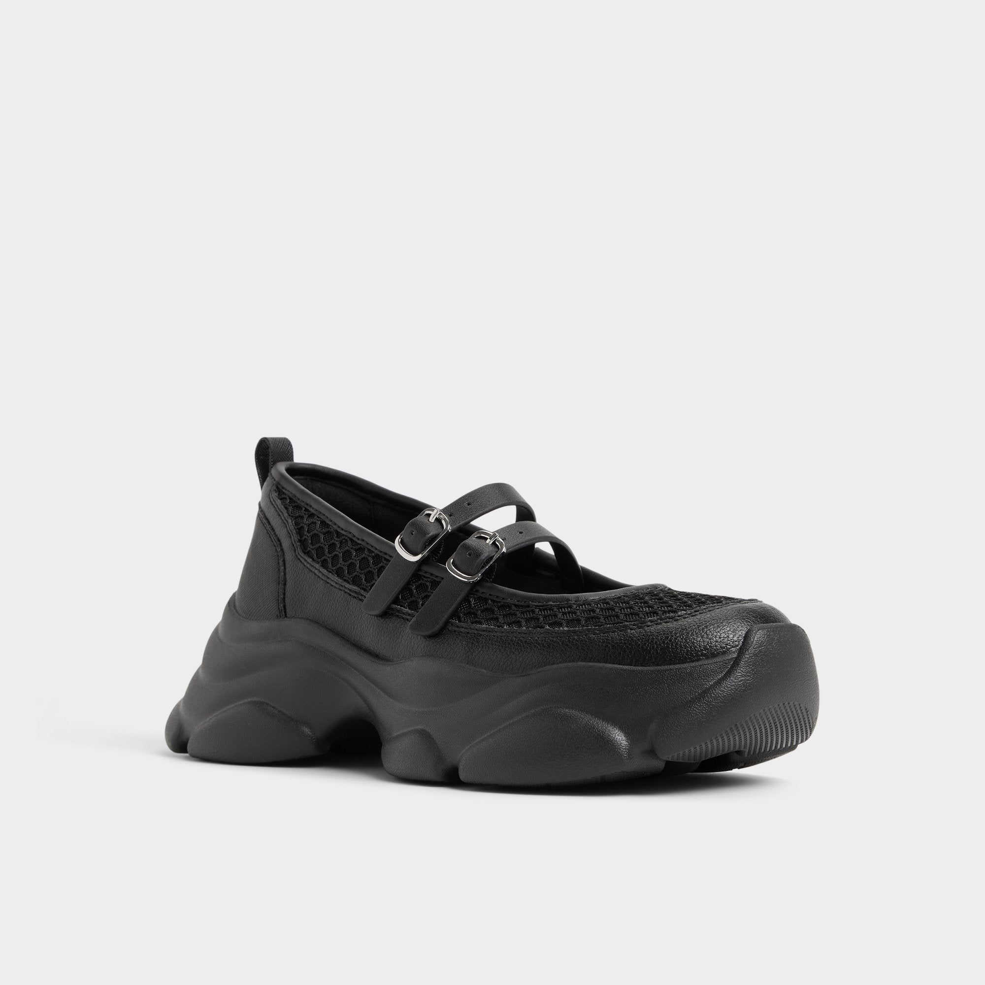 Black Aethera Black Women's Platform and wedge sneakers - Mary Jane Sneakers, Jogger sole | Aldo