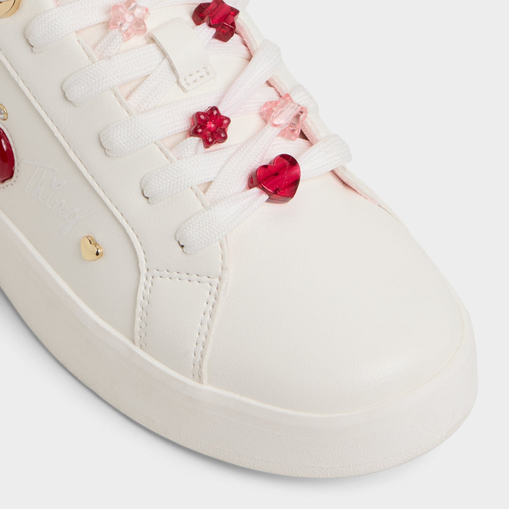 White Cherrylove White Women's Low top sneakers - Low top sneaker, Platform | Aldo