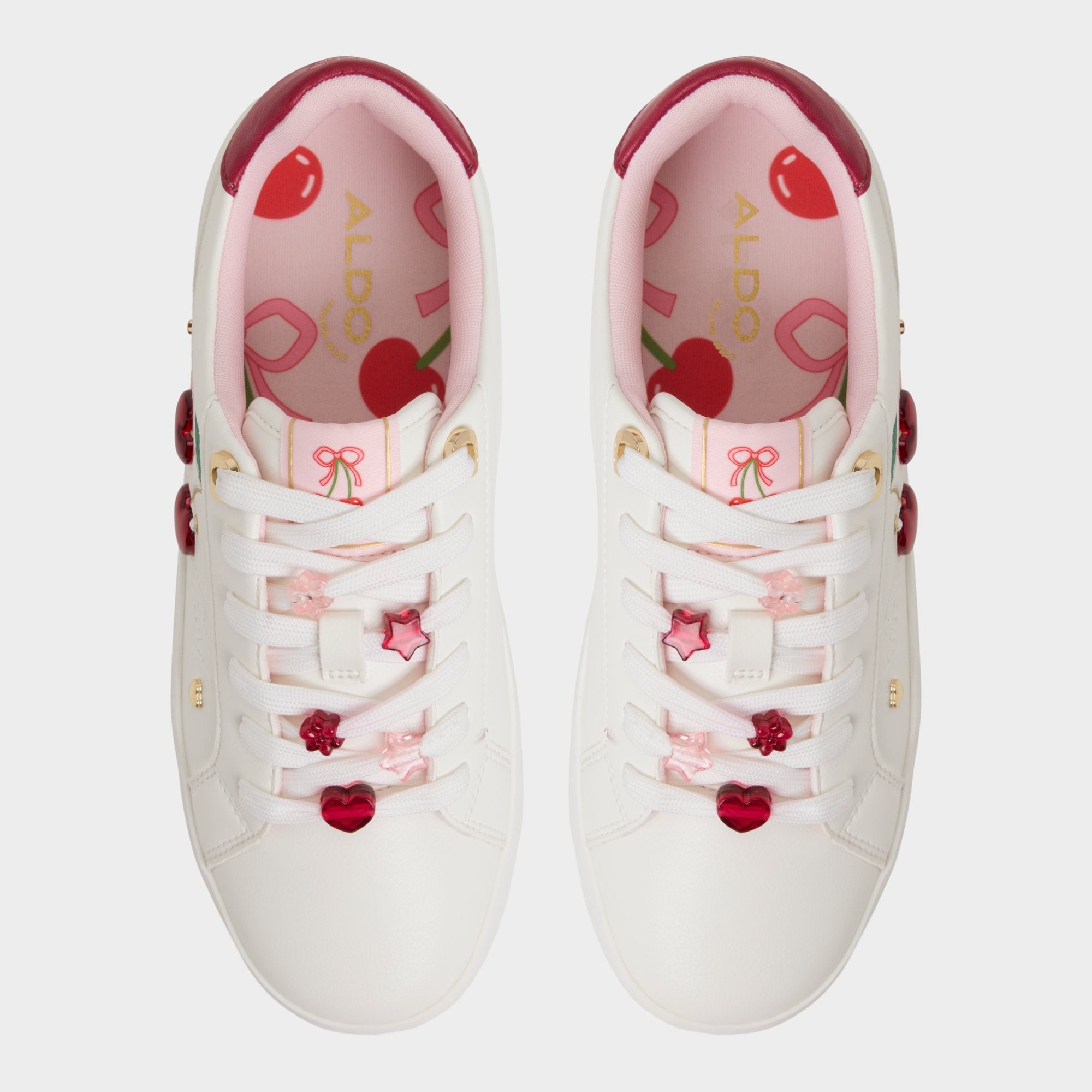 White Cherrylove White Women's Low top sneakers - Low top sneaker, Platform | Aldo