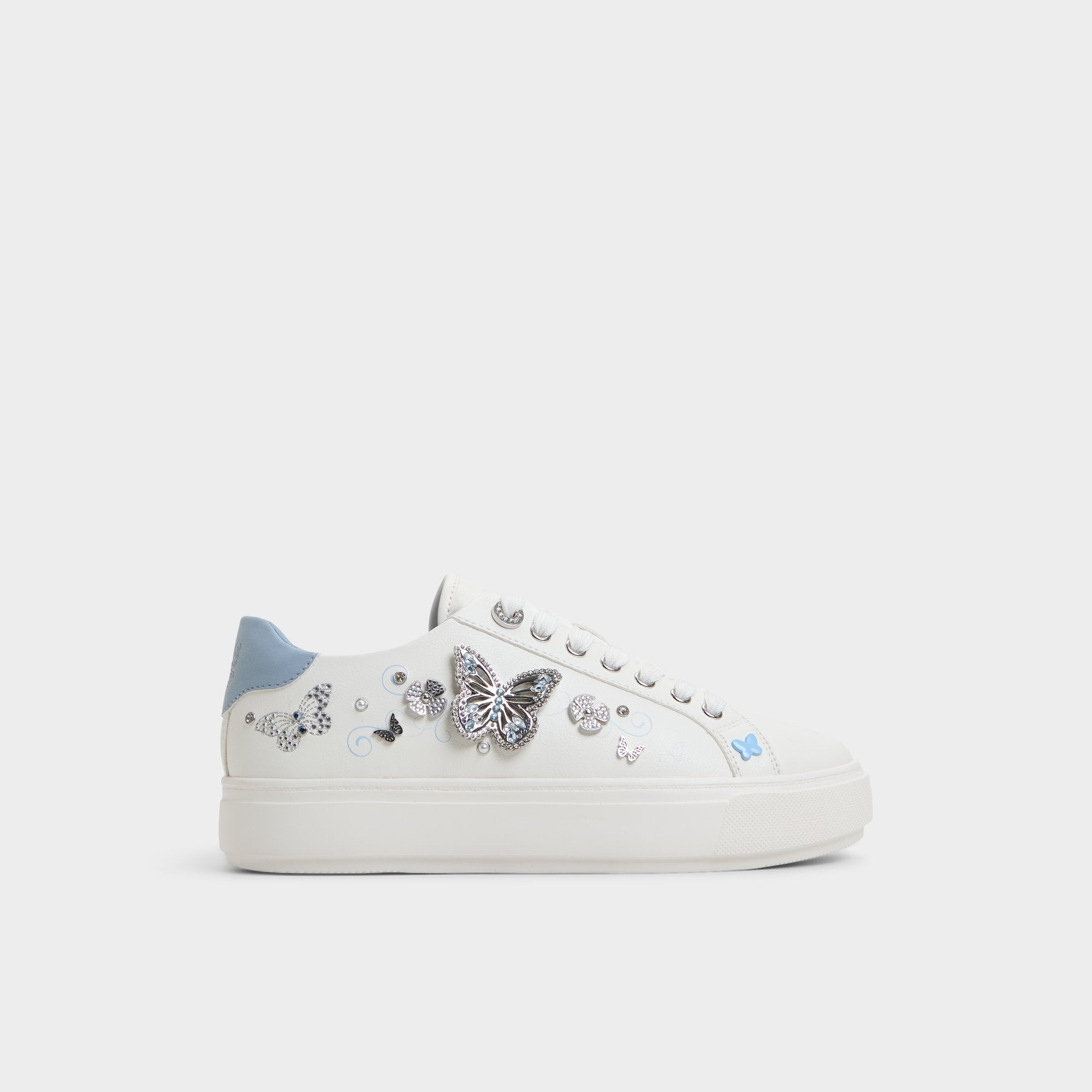 White/Multi Saxony White/Multi Women's Platform and wedge sneakers - Low top sneaker | Aldo