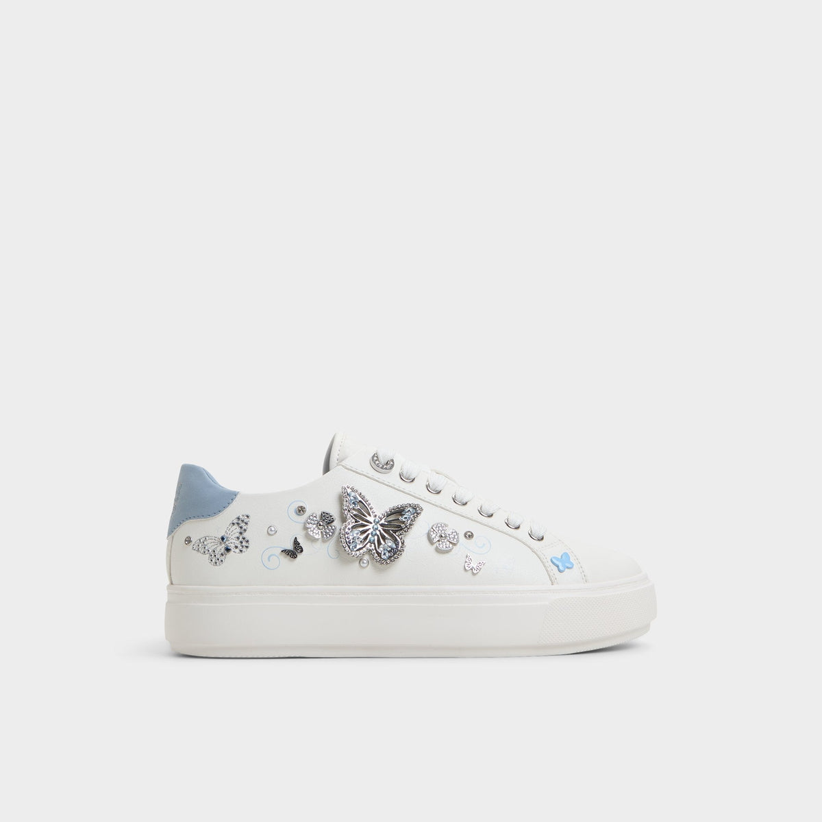 White/Multi Saxony White/Multi Women's Platform and wedge sneakers - Low top sneaker | Aldo