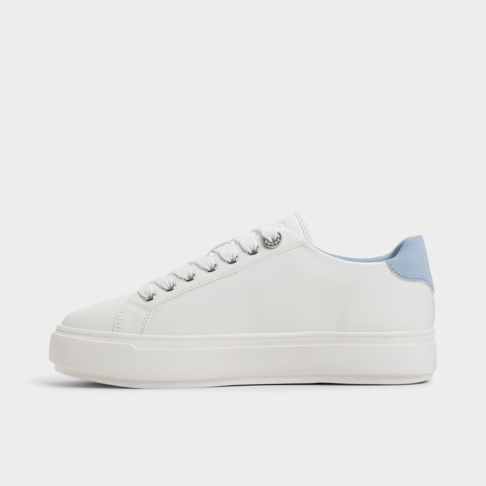 White/Multi Saxony White/Multi Women's Platform and wedge sneakers - Low top sneaker | Aldo