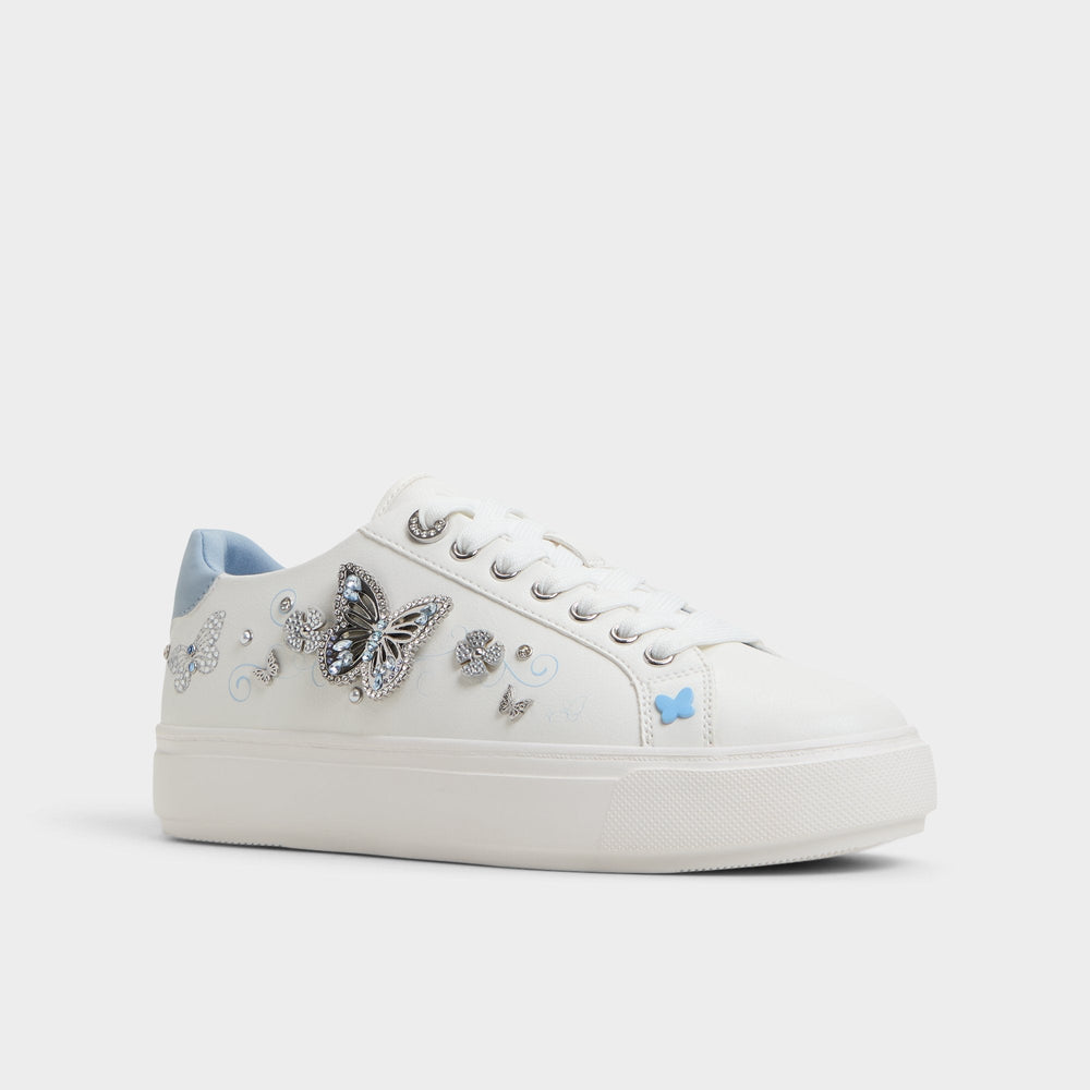 White/Multi Saxony White/Multi Women's Platform and wedge sneakers - Low top sneaker | Aldo