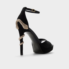 Other black Medusa in Other Black 14266744 - Strappy heeled sandal, Platform | Aldo