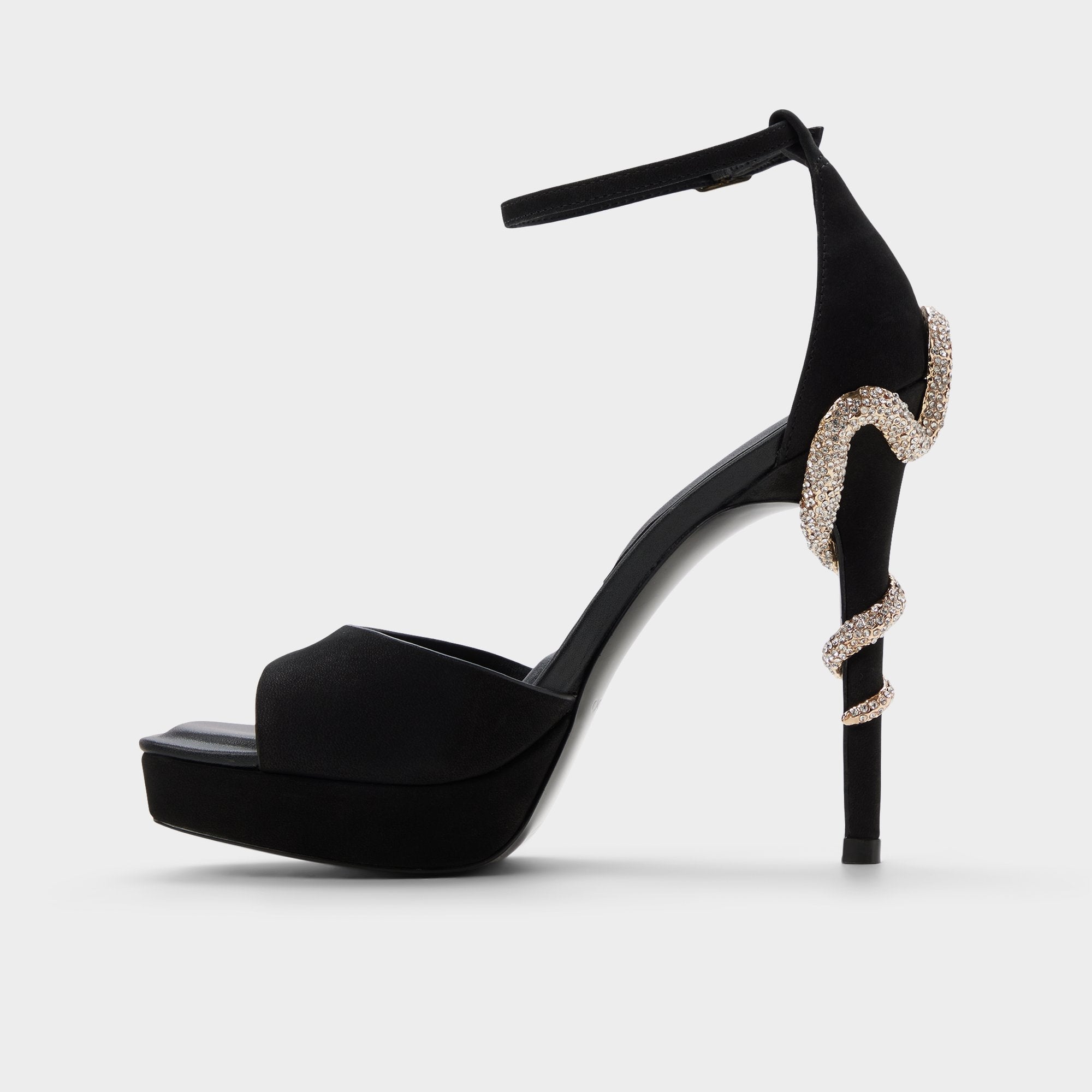 Other black Medusa in Other Black 14266744 - Strappy heeled sandal, Platform | Aldo