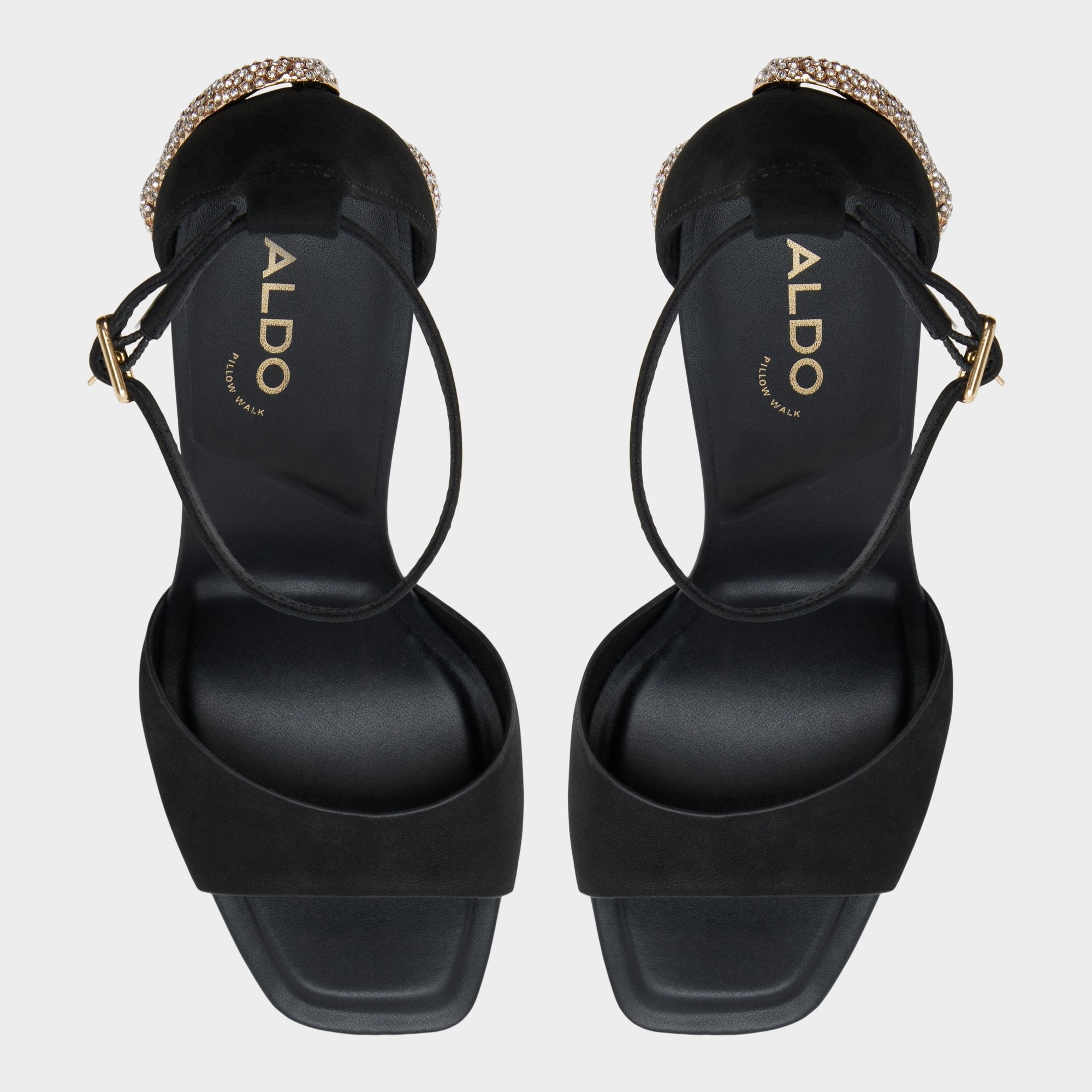 Other black Medusa in Other Black 14266744 - Strappy heeled sandal, Platform | Aldo