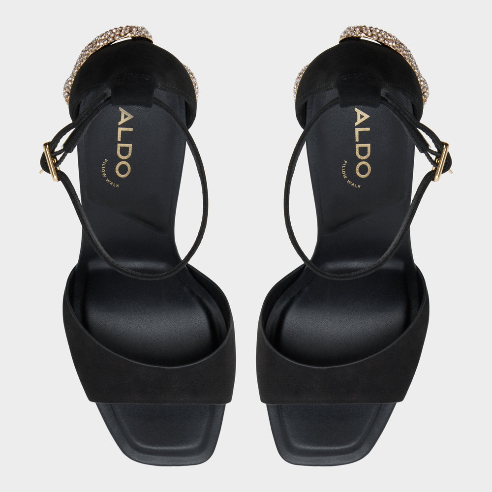 Other black Medusa in Other Black 14266744 - Strappy heeled sandal, Platform | Aldo