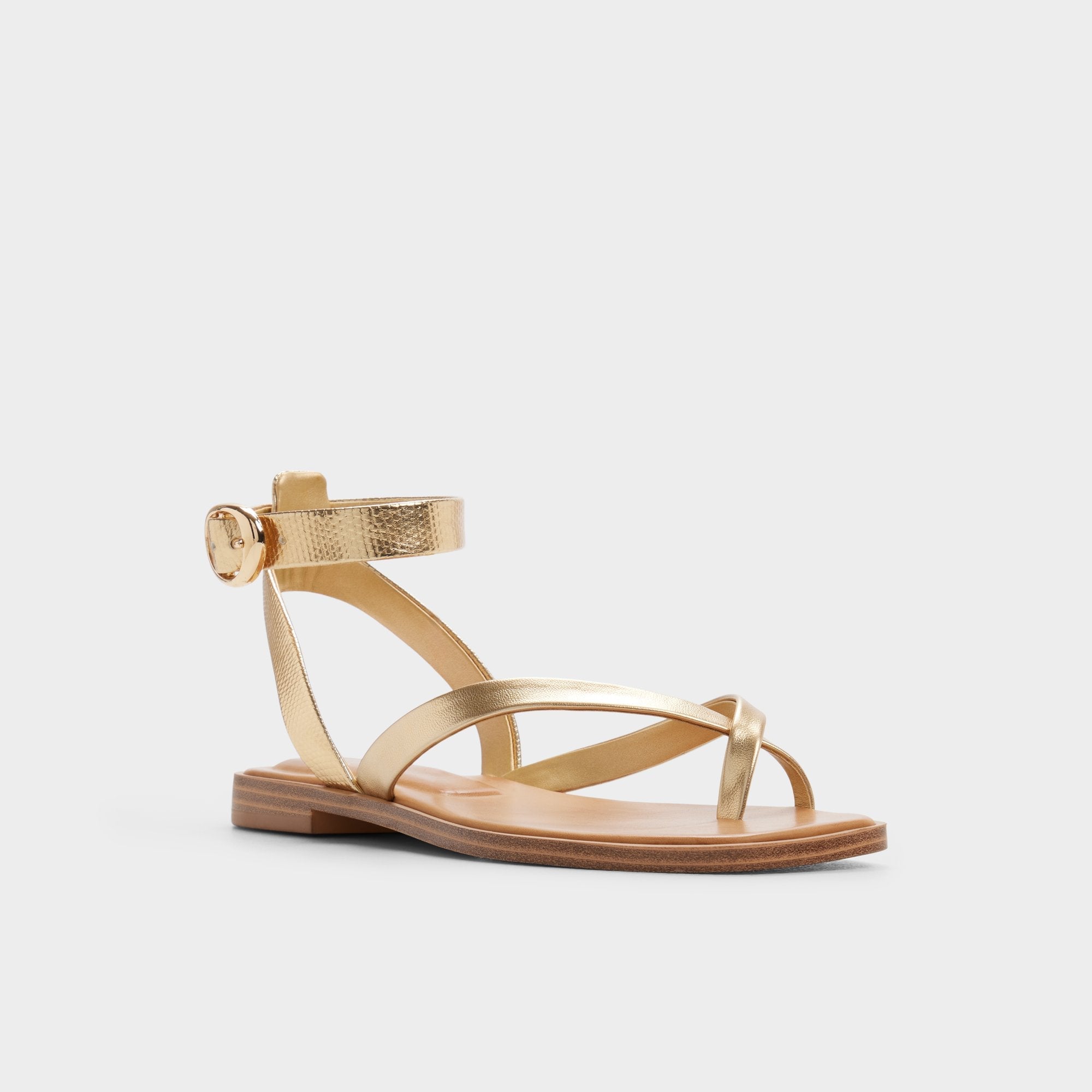 Gold Daressi in Gold - Flat sandal | Aldo