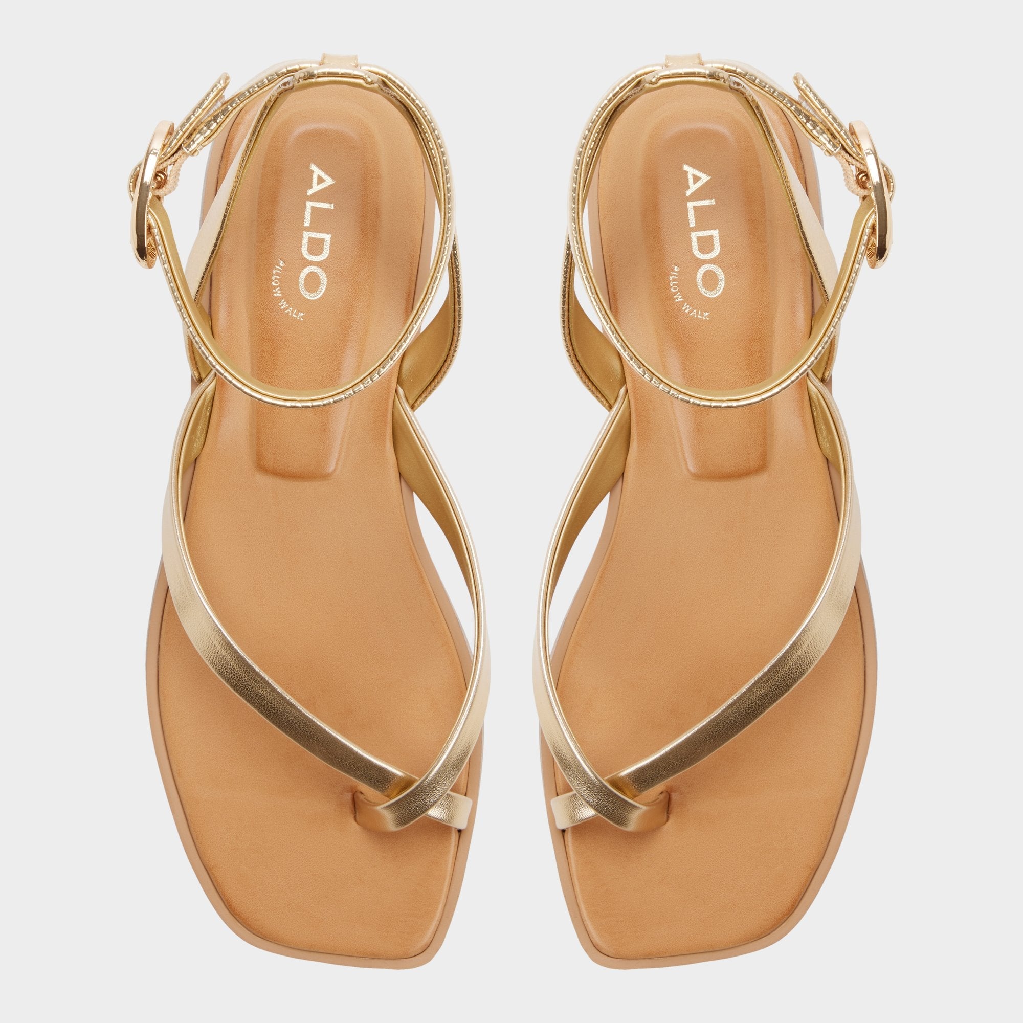 Gold Daressi in Gold - Flat sandal | Aldo